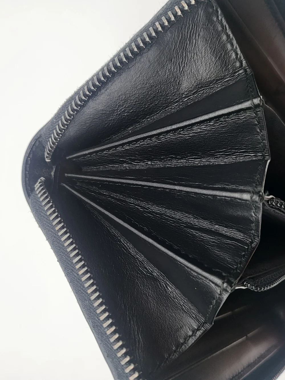 Gucci Black Embossed Calfskin Leather GG Motif Long Zip Wallet..Auth. w/COA.